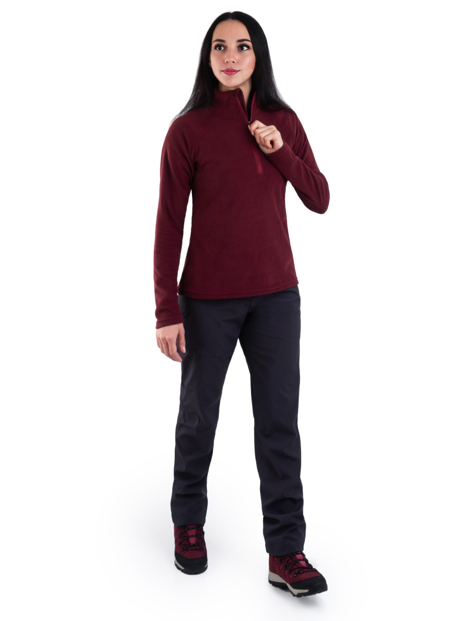 Архон женская толстовка PAYER, демисезонная, флис, марсала 