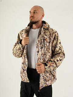 Таир куртка для охоты PRIDE, софт-шелл принт камыш