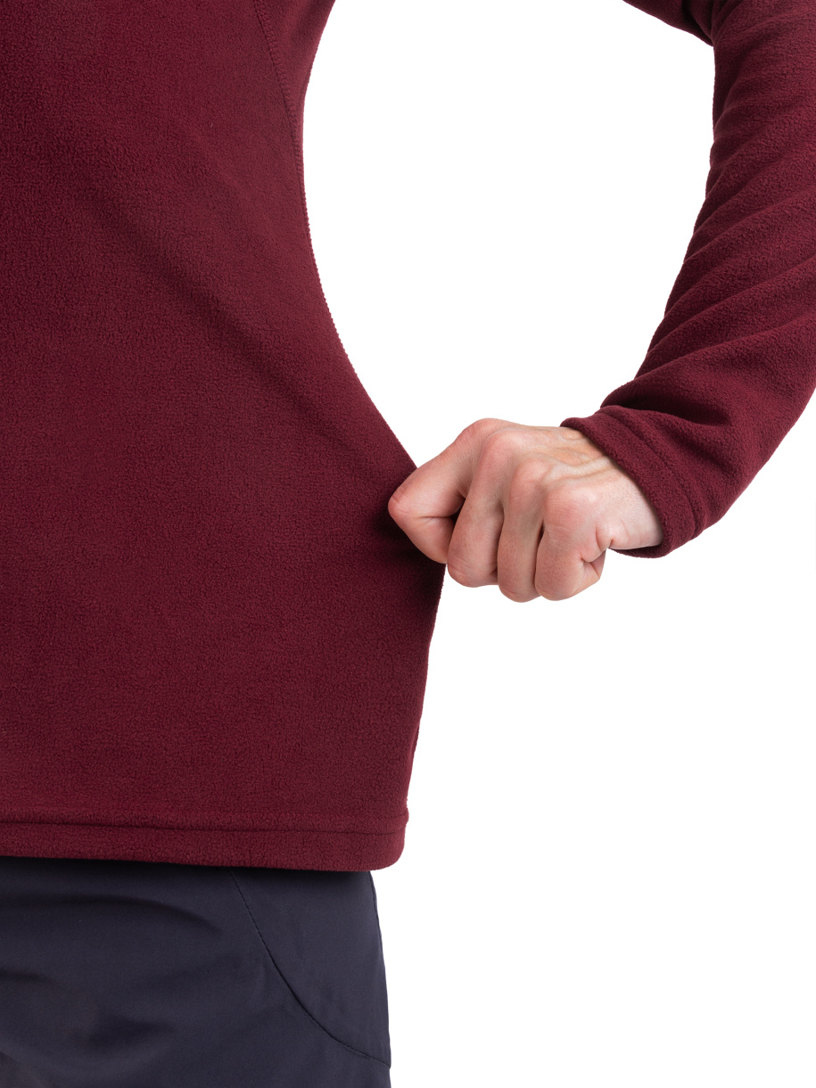 Архон женская толстовка PAYER, демисезонная, флис, марсала 