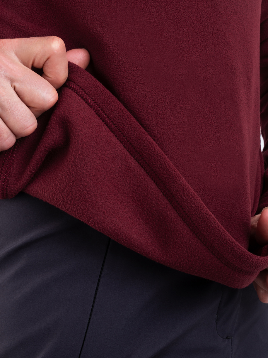 Архон женская толстовка PAYER, демисезонная, флис, марсала 