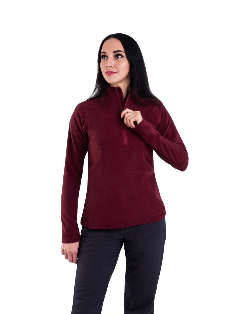 Архон женская толстовка PAYER, демисезонная, флис, марсала 