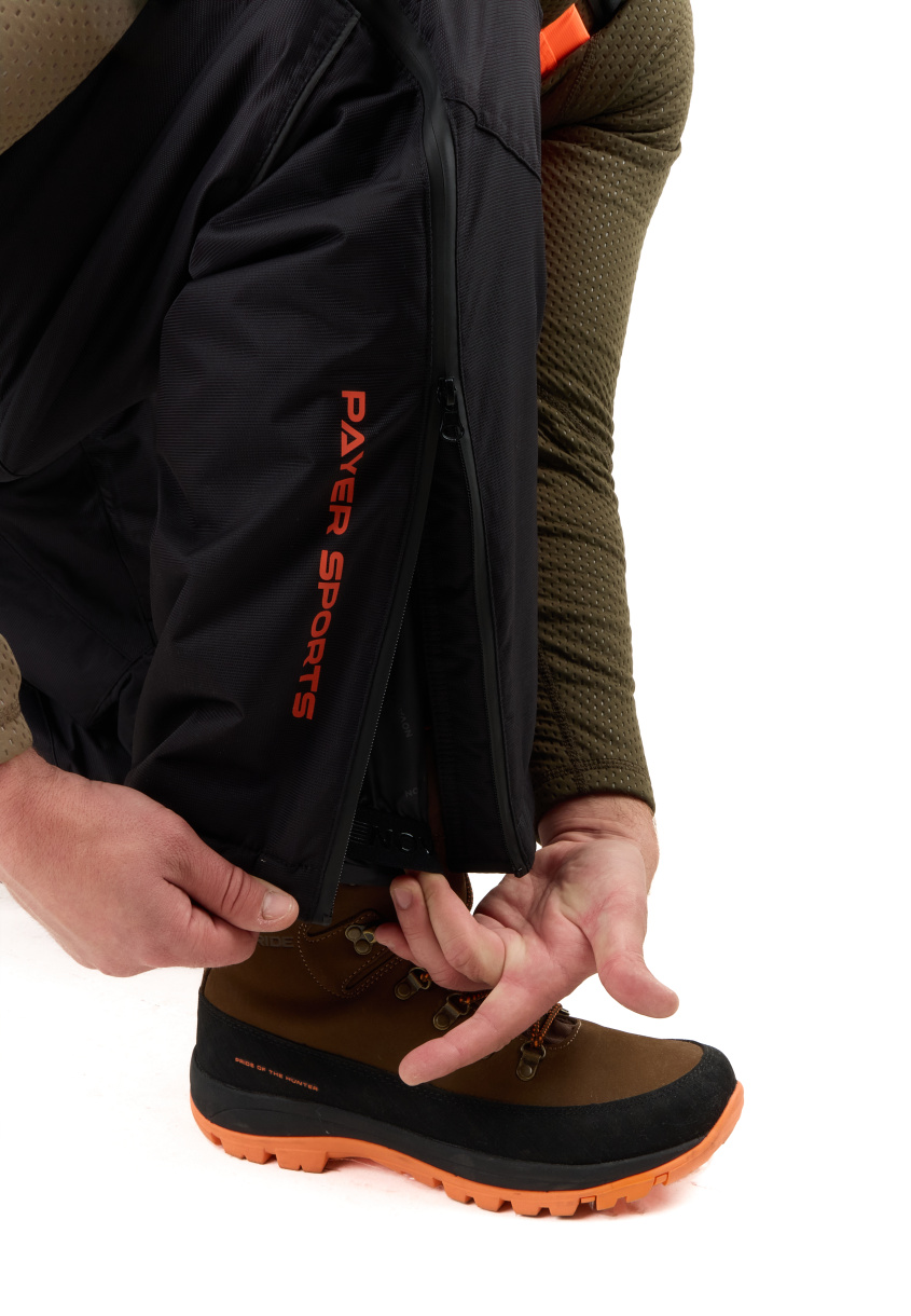 Кайт костюм PAYER, зимний -35, черный-оранжевый