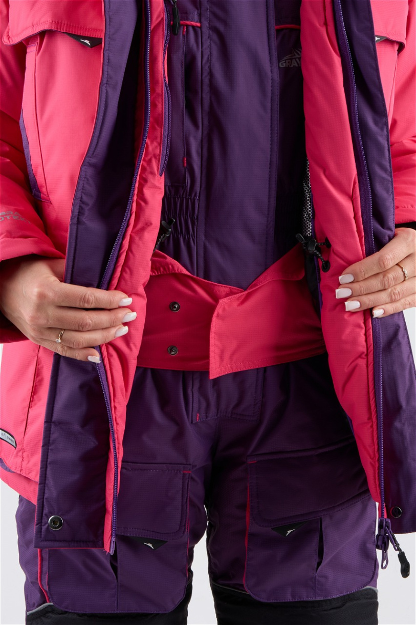Камчатка МАГМА женский костюм для рыбалки GRAYLING зимний, фуксия