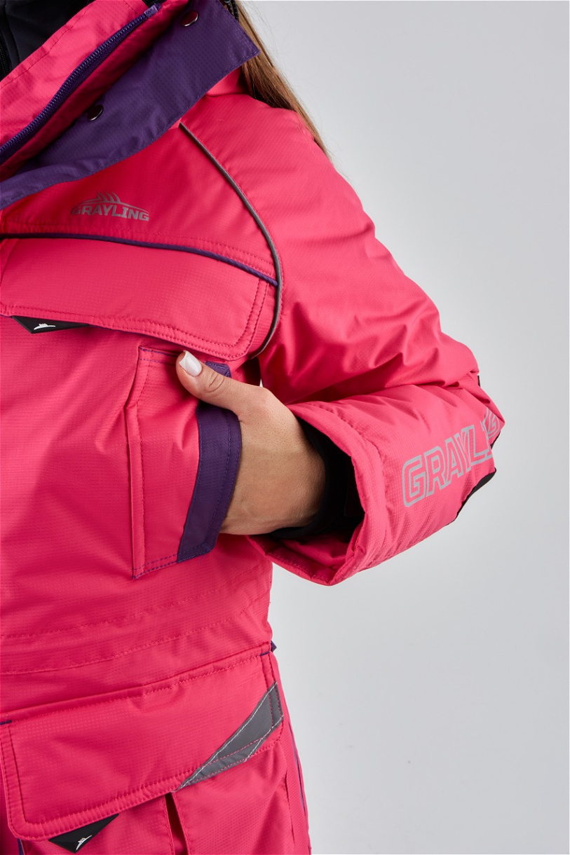 Камчатка МАГМА женский костюм для рыбалки GRAYLING зимний, фуксия